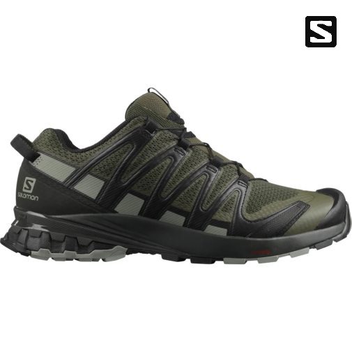 Tenis Para Trail Running Salomon Xa Pro 3d V8 Hombre Verde Oliva Negros | MX IECS523